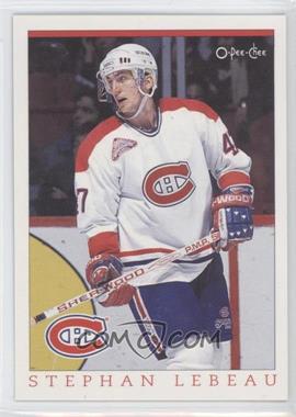 1993 O-Pee-Chee Montreal Canadiens Hockey Fest - [Base] #7 - Stephan Lebeau