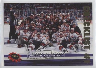 1994-95 Classic - [Base] - Gold #23 - Checklist - Portland Pirates