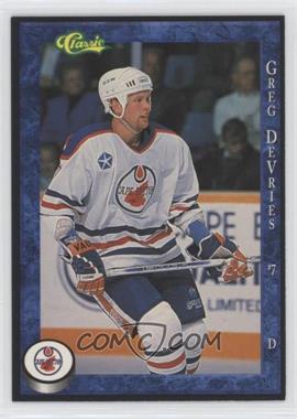 1994-95 Classic Cape Breton Oilers - [Base] #7 - Greg DeVries
