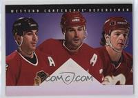 Chris Chelios, Al MacInnis, Paul Coffey