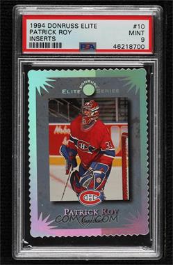 1994-95 Donruss - Elite Series #10 - Patrick Roy /10000 [PSA 9 MINT]