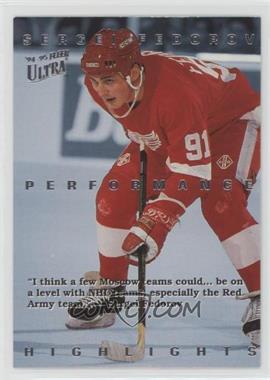 1994-95 Fleer Ultra - Sergei Fedorov Performance Highlights #3 - Sergei Fedorov