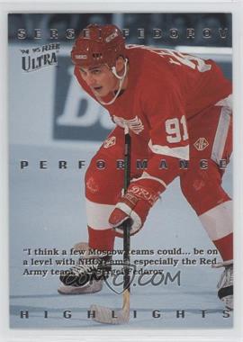 1994-95 Fleer Ultra - Sergei Fedorov Performance Highlights #3 - Sergei Fedorov