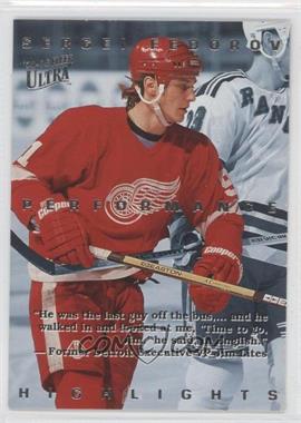 1994-95 Fleer Ultra - Sergei Fedorov Performance Highlights #5 - Sergei Fedorov