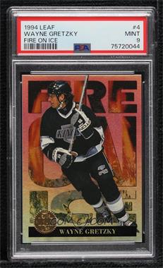 1994-95 Leaf - Fire on Ice #4 - Wayne Gretzky [PSA 9 MINT]