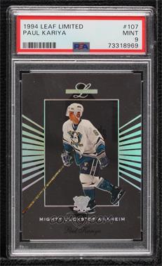 1994-95 Leaf Limited - [Base] #107 - Paul Kariya [PSA 9 MINT]