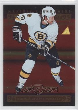 1994-95 Pinnacle - Rookie Team Pinnacle - Foil Front #RTP12 - Mariusz Czerkawski, Sergei Krivokrasov