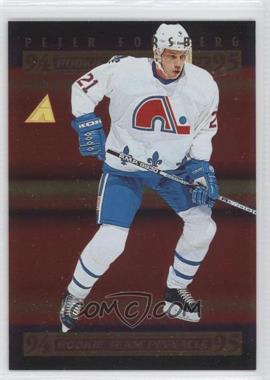 1994-95 Pinnacle - Rookie Team Pinnacle - Foil Front #RTP9 - Peter Forsberg, Paul Kariya