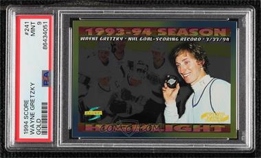 1994-95 Score - [Base] - Gold Line #241 - Wayne Gretzky [PSA 9 MINT]