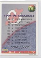 Checklist - New Jersey Devils Team, New York Islanders Team
