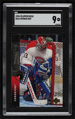 1994-95 Upper Deck - [Base] #121 - Patrick Roy [SGC 9 MINT]