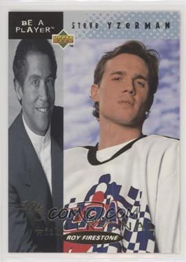 1994-95 Upper Deck Be a Player - Up Close and Personal with Roy Firestone #UC-5 - Steve Yzerman