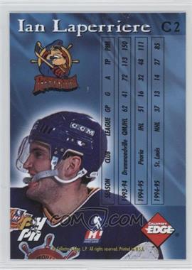 1995-96 Collector's Edge Ice - Crucible - Blank Front #C 2 - Ian Laperriere