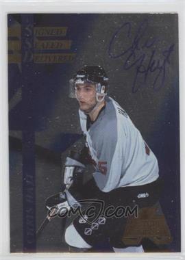 1995-96 Collector's Edge Ice - Signed Sealed Delivered #5 - Chris Hajt /4000 [EX to NM]