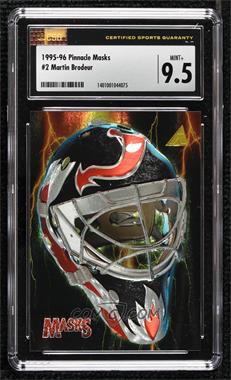 1995-96 Pinnacle - Masks #2 - Martin Brodeur [CSG 9.5 Mint Plus]