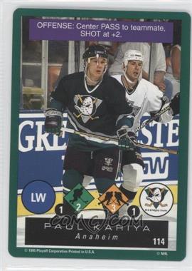 1995-96 Playoff One on One Challenge - [Base] #114 - Paul Kariya