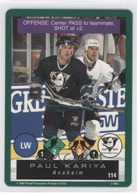 1995-96 Playoff One on One Challenge - [Base] #114 - Paul Kariya