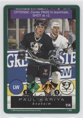 1995-96 Playoff One on One Challenge - [Base] #114 - Paul Kariya