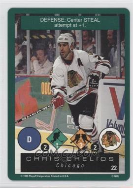 1995-96 Playoff One on One Challenge - [Base] #22 - Chris Chelios