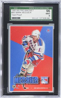 1995-96 Pro Mags - [Base] - Test Proof #98 - Mark Messier [SGC 9 MINT]