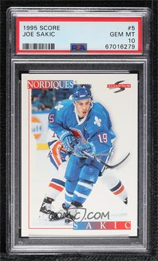 1995-96 Score - [Base] #5 - Joe Sakic [PSA 10 GEM MT]