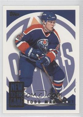 1995-96 Topps - New to the Game #3NG - Todd Marchant