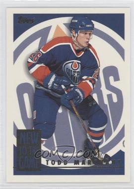 1995-96 Topps - New to the Game #3NG - Todd Marchant