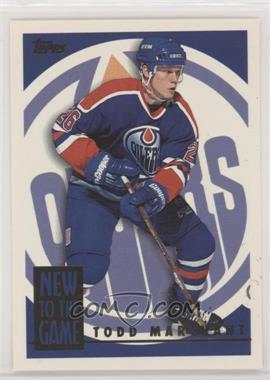 1995-96 Topps - New to the Game #3NG - Todd Marchant