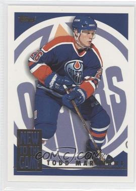 1995-96 Topps - New to the Game #3NG - Todd Marchant