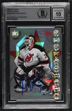 1995-96 Topps - Young Stars #YS2 - Martin Brodeur [BAS BGS Authentic]