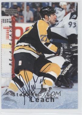 1995-96 Upper Deck Be a Player - [Base] - Autographs #S109 - Stephen Leach