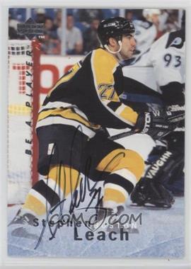 1995-96 Upper Deck Be a Player - [Base] - Autographs #S109 - Stephen Leach