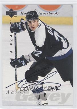 1995-96 Upper Deck Be a Player - [Base] - Autographs #S165 - Aaron Gavey