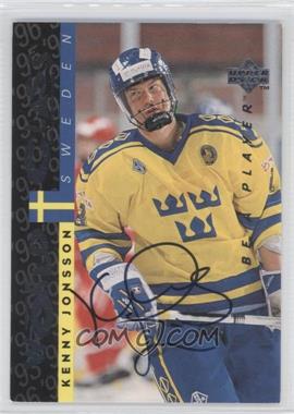 1995-96 Upper Deck Be a Player - [Base] - Autographs #S180 - Kenny Jonsson