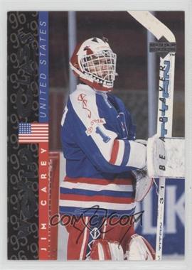 1995-96 Upper Deck Be a Player - [Base] - Autographs #S189 - Jim Carey