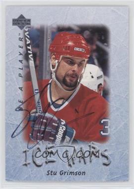 1995-96 Upper Deck Be a Player - [Base] - Autographs #S224 - Stu Grimson