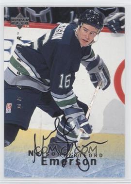 1995-96 Upper Deck Be a Player - [Base] - Autographs #S38 - Nelson Emerson