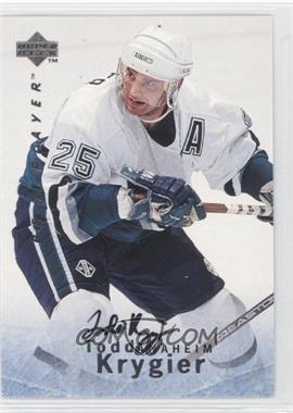 1995-96 Upper Deck Be a Player - [Base] - Autographs #S93 - Todd Krygier