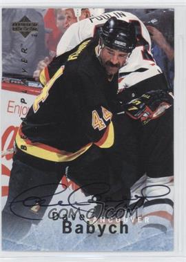 1995-96 Upper Deck Be a Player - [Base] - Autographs #S94 - Dave Babych