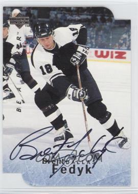 1995-96 Upper Deck Be a Player - [Base] - Die-Cut Autographs #S100 - Brent Fedyk