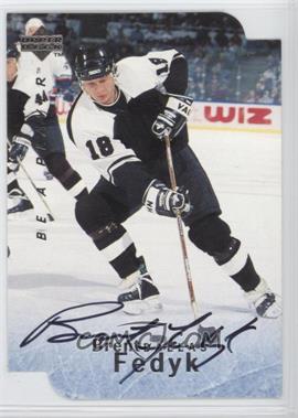 1995-96 Upper Deck Be a Player - [Base] - Die-Cut Autographs #S100 - Brent Fedyk