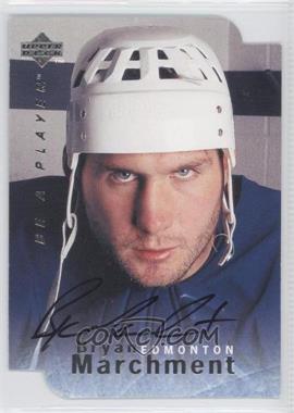 1995-96 Upper Deck Be a Player - [Base] - Die-Cut Autographs #S39 - Bryan Marchment