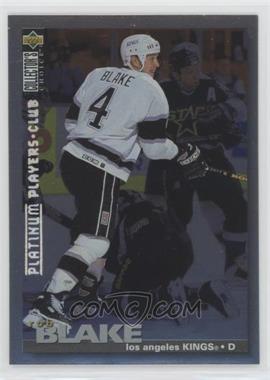 1995-96 Upper Deck Collector's Choice - [Base] - Platinum Player's Club #160 - Rob Blake