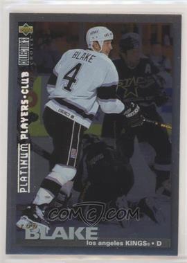 1995-96 Upper Deck Collector's Choice - [Base] - Platinum Player's Club #160 - Rob Blake