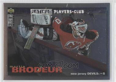 1995-96 Upper Deck Collector's Choice - [Base] - Platinum Player's Club #204 - Martin Brodeur