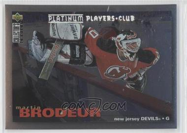 1995-96 Upper Deck Collector's Choice - [Base] - Platinum Player's Club #204 - Martin Brodeur