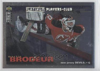 1995-96 Upper Deck Collector's Choice - [Base] - Platinum Player's Club #204 - Martin Brodeur