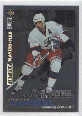 1995-96 Upper Deck Collector's Choice - [Base] - Platinum Player's Club #280 - Stephane Quintal