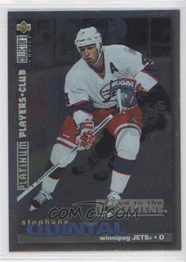 1995-96 Upper Deck Collector's Choice - [Base] - Platinum Player's Club #280 - Stephane Quintal