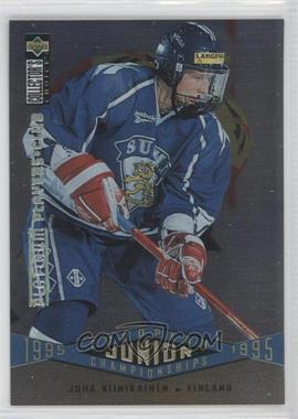 1995-96 Upper Deck Collector's Choice - [Base] - Platinum Player's Club #329 - European Junior Championships - Juha Viinikainen